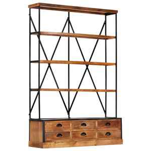 vidaXL &Beta;&iota;&beta;&lambda;&iota;&omicron;&theta;ή&kappa;&eta; &mu;&epsilon; 4 &Epsilon;&pi;ί&pi;&epsilon;&delta;&alpha;/6 &Sigma;&upsilon;&rho;&tau;ά&rho;&iota;&alpha; 122x36x181 &epsilon;&kappa;. &Xi;ύ&lambda;&omicron; &Mu;ά&nu;&gamma;&kappa;&omicron;