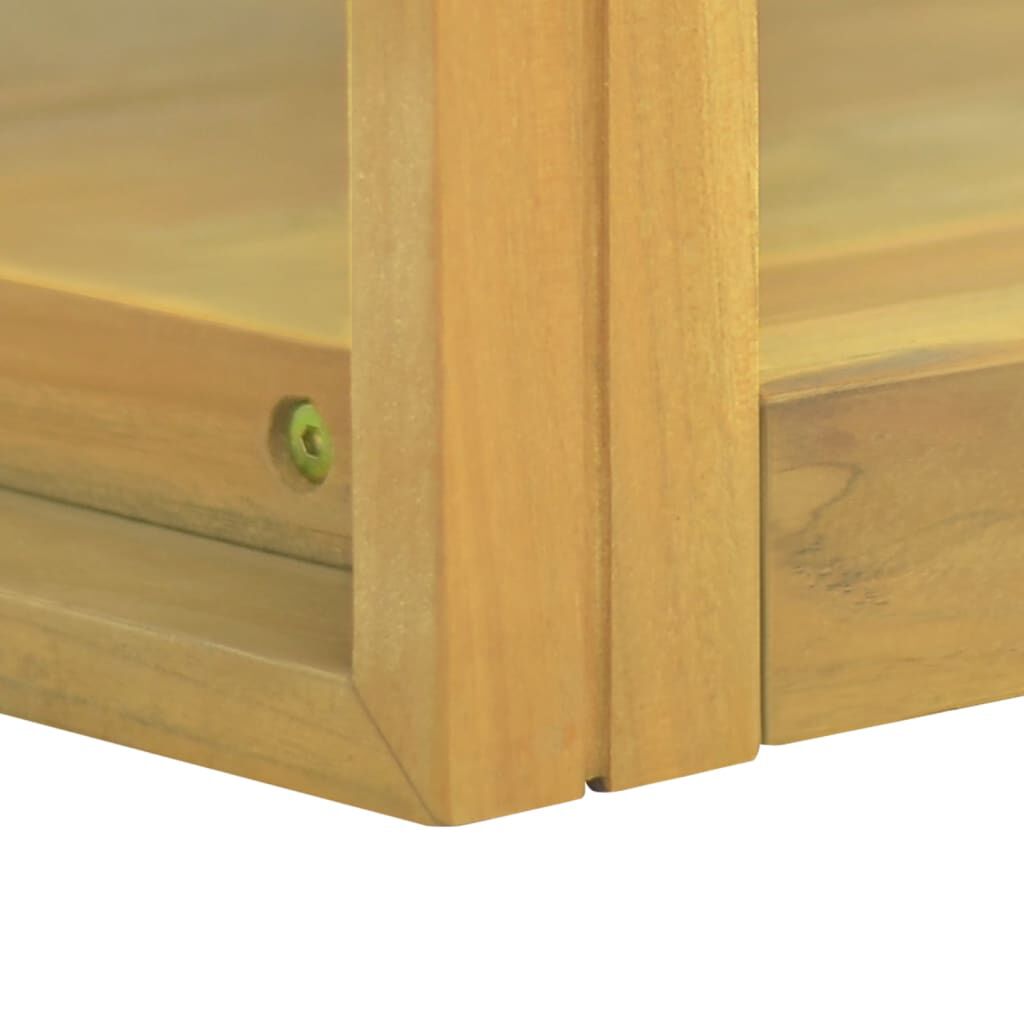 vidaXL Έπιπλο Μπάνιου Επιτοίχιο 90x45x35 εκ. από Μασίφ Ξύλο Teak
