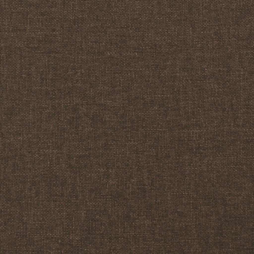 vidaXL Κρεβάτι Boxspring με Στρώμα Σκούρο Καφέ 120x190 εκ Υφασμάτινο
