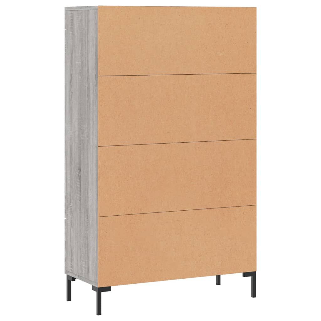 vidaXL Ντουλάπα Γκρι Sonoma 69,5 x 31 x 115 εκ. από Επεξεργασμένο Ξύλο