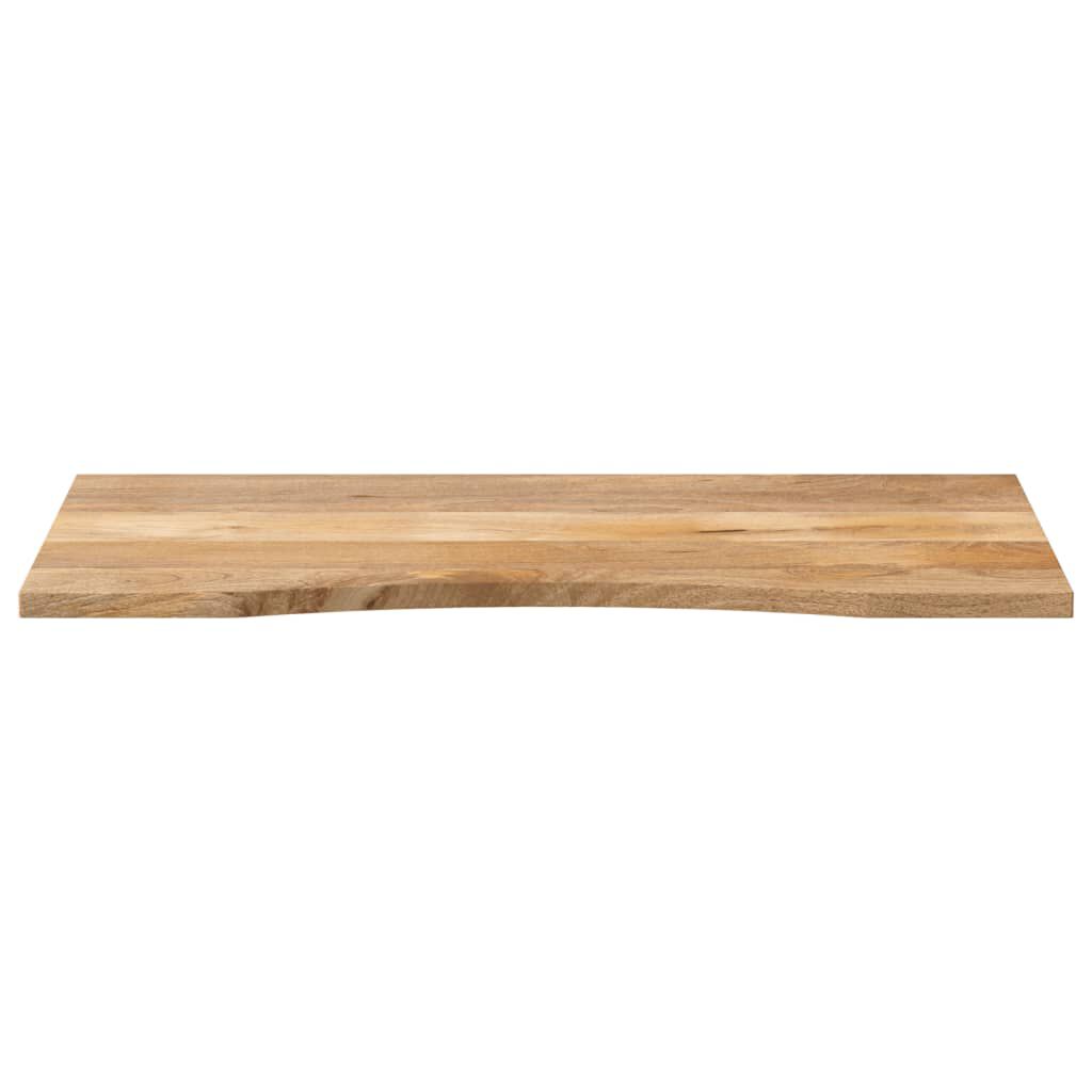 vidaXL Επιφάνεια Γραφείου Καμπύλη 120x60x2,5 εκ Μασίφ Ακατ. Μάνγκο