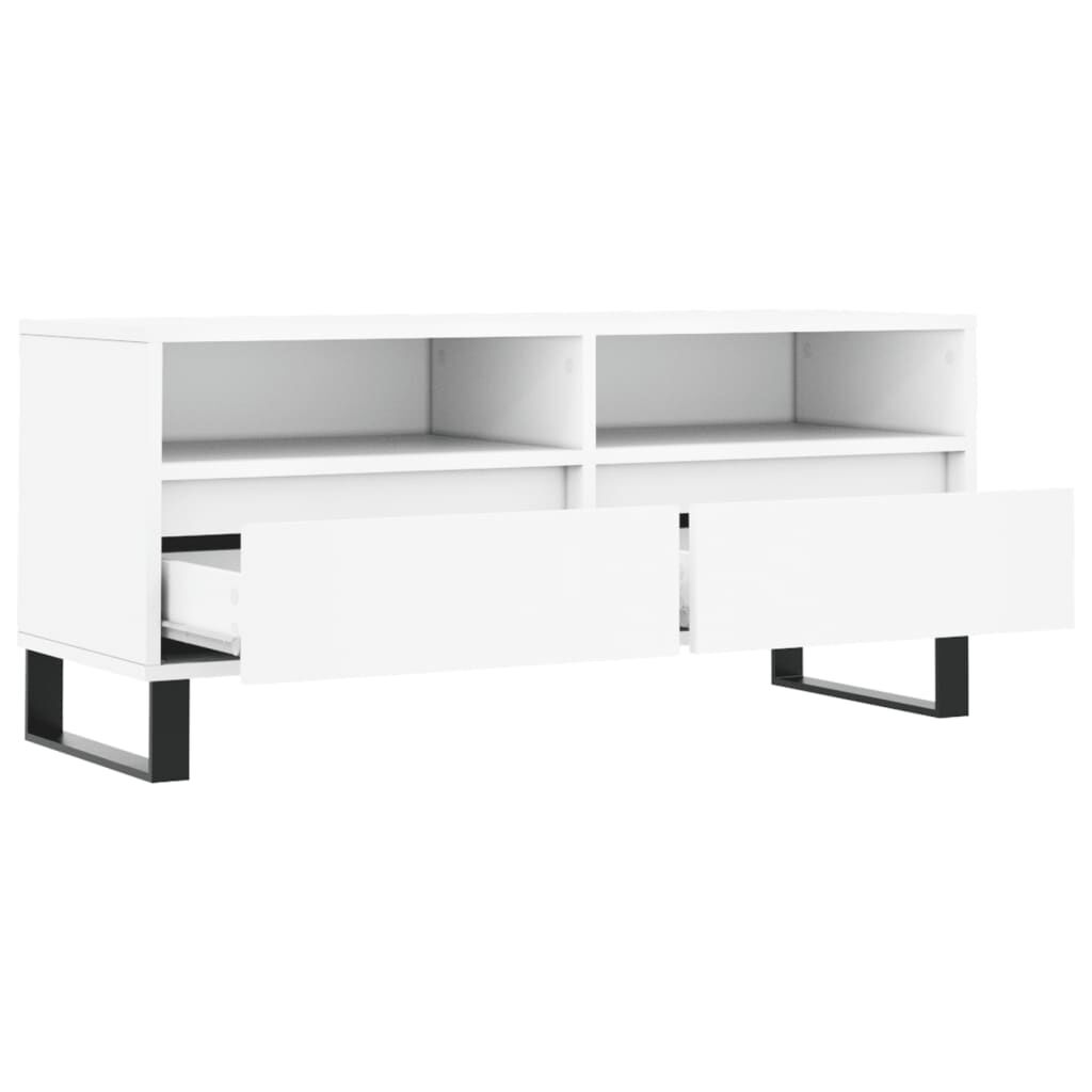 vidaXL Έπιπλο Τηλεόρασης Λευκό 100x34,5x44,5 εκ. Επεξεργασμένο Ξύλο