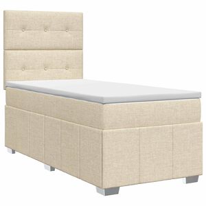 vidaXL &Kappa;&rho;&epsilon;&beta;ά&tau;&iota; box spring &mu;&epsilon; &sigma;&tau;&rho;ώ&mu;&alpha; &Kappa;&rho;&epsilon;&mu; 80 x 200 cm Ύ&phi;&alpha;&sigma;&mu;&alpha;