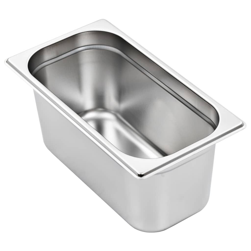 vidaXL Λεκάνες Gastronorm 4 τεμ. GN 1/3 150 χιλ. από Ανοξείδωτο Ατσάλι