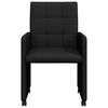 vidaXL Καρέκλες φαγητού με τροχούς 2 pcs Μαύρο 58 x 65 x 94 εκ ύφασμα