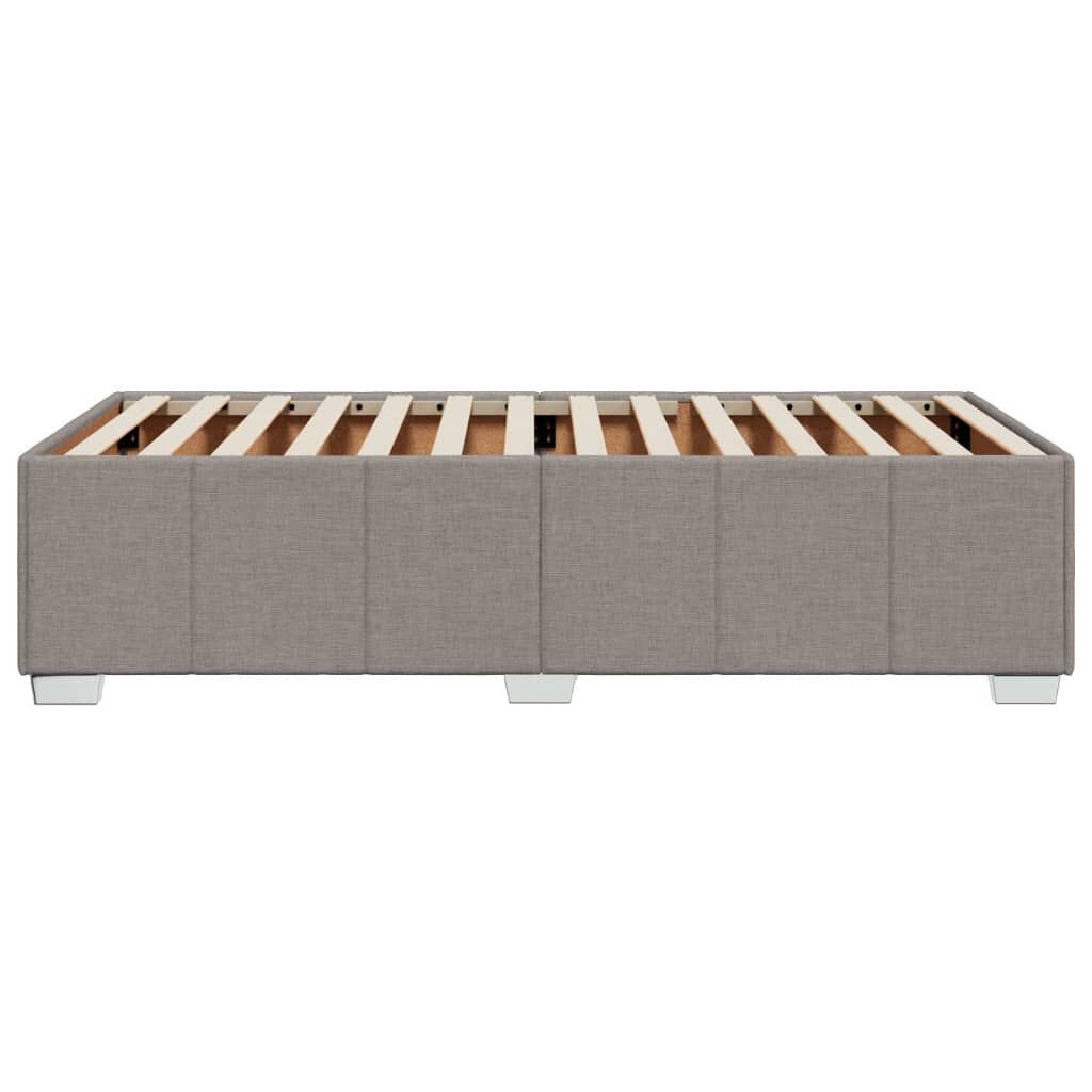 vidaXL Σκελετός Κρεβατιού Χωρίς Στρώμα Taupe 90x190 εκ. Υφασμάτινο