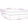 vidaXL Κρεβάτι Boxspring με Στρώμα Σκούρο Γκρι 140x190 εκ. Υφασμάτινο