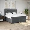 vidaXL &Kappa;&rho;&epsilon;&beta;ά&tau;&iota; Boxspring &mu;&epsilon; &Sigma;&tau;&rho;ώ&mu;&alpha; &Sigma;&kappa;&omicron;ύ&rho;&omicron; &Gamma;&kappa;&rho;&iota; 200x200 &epsilon;&kappa;. &Upsilon;&phi;&alpha;&sigma;&mu;ά&tau;&iota;&nu;&omicron;