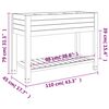 vidaXL Υπερυψωμ. Ζαρντινιέρα Κήπου Αν. Καφέ 110x45x79 εκ. Πολυπρ/λένιο