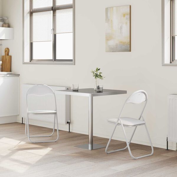 vidaXL &Pi;&tau;&upsilon;&sigma;&sigma;ό&mu;&epsilon;&nu;&eta; &Kappa;&alpha;&rho;έ&kappa;&lambda;&alpha; 2 pcs &Lambda;&epsilon;&upsilon;&kappa;ό &kappa;&alpha;&iota; &Gamma;&kappa;&rho;&iota; 48 x 43,5 x 81 &epsilon;&kappa;.