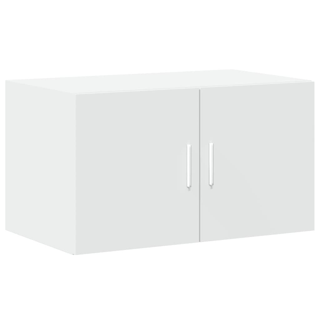 vidaXL Ραφιέρα με Ντουλάπια Λευκή 70x42,5x225 εκ. Επεξεργασμένο Ξύλο