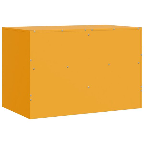 vidaXL Έπιπλο Τηλεόρασης Μουσταρδί Κίτρινο 67x39x44 εκ. από Ατσάλι