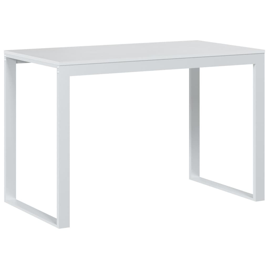 vidaXL Γραφείο Υπολογιστή Λευκό 110 x 60 x 73 εκ. από Μοριοσανίδα