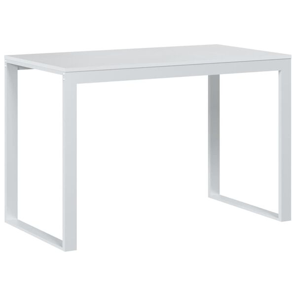 vidaXL Γραφείο Υπολογιστή Λευκό 110 x 60 x 73 εκ. από Μοριοσανίδα