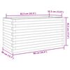 vidaXL Ζαρντινιέρα Κήπου 90x40x45,5 εκ. από Εμποτισμένο Ξύλο Πεύκου