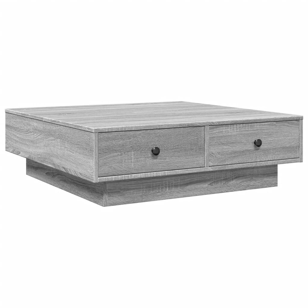 vidaXL Τραπεζάκι Σαλονιού Γκρι Sonoma 90x90x28 εκ. Επεξεργασμένο Ξύλο