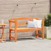 vidaXL Εξωτερικός πάγκος Καφέ 119 x 76 x 44εκ. Μασίφ ξύλο πεύκου
