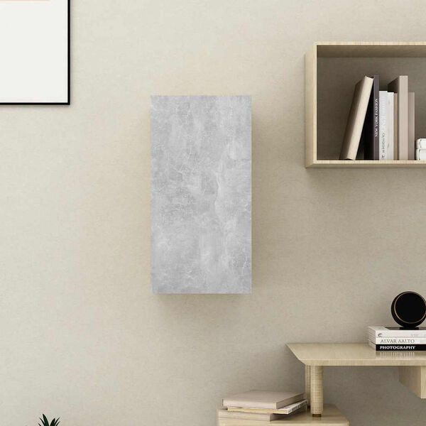 vidaXL Έπιπλο Τηλεόρασης Γκρι Σκυροδ. 30,5x30x60 εκ. από Επεξ. Ξύλο