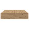 vidaXL Σκελετός Κρεβατιού artisan δρυς 150 x 200 cm Επεξεργασμένο ξύλο
