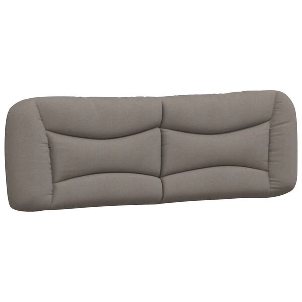 vidaXL Κρεβάτι Taupe 160x200 εκ. Υφασμάτινο