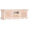 vidaXL Έπιπλο Τηλεόρασης Λευκό 120 x 30 x 40 εκ. από Μασίφ Ξύλο Μάνγκο