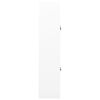 vidaXL Ντουλάπα Γραφείου 90 x 40 x 180 εκ. Λευκή Ατσάλινη