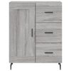 vidaXL Ντουλάπι Γκρι Sonoma 69,5 x 34 x 180 εκ. Επεξεργασμένο Ξύλο