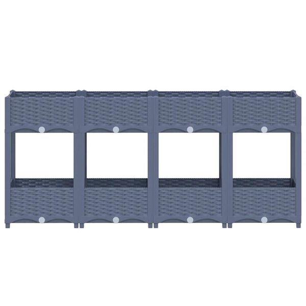 vidaXL Ζαρντινιέρα 160 x 40 x 71 εκ. από Πολυπροπυλένιο