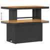 vidaXL Σετ Καναπέ Κήπου με μαξιλάρι 12 pcs Μαύρο 90 x 55 x 71 cm