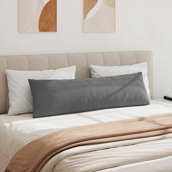 vidaXL Μαξιλάρι Καναπέ 2 pcs Σκούρο Γκρι 145 x 40 εκ. ύφασμα
