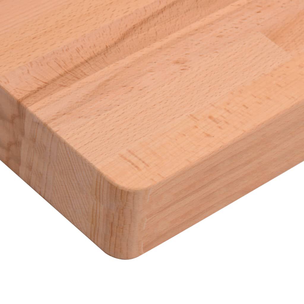 vidaXL Επιφάνεια Γραφείου 80x40x4 εκ. από Μασίφ Ξύλο Οξιάς
