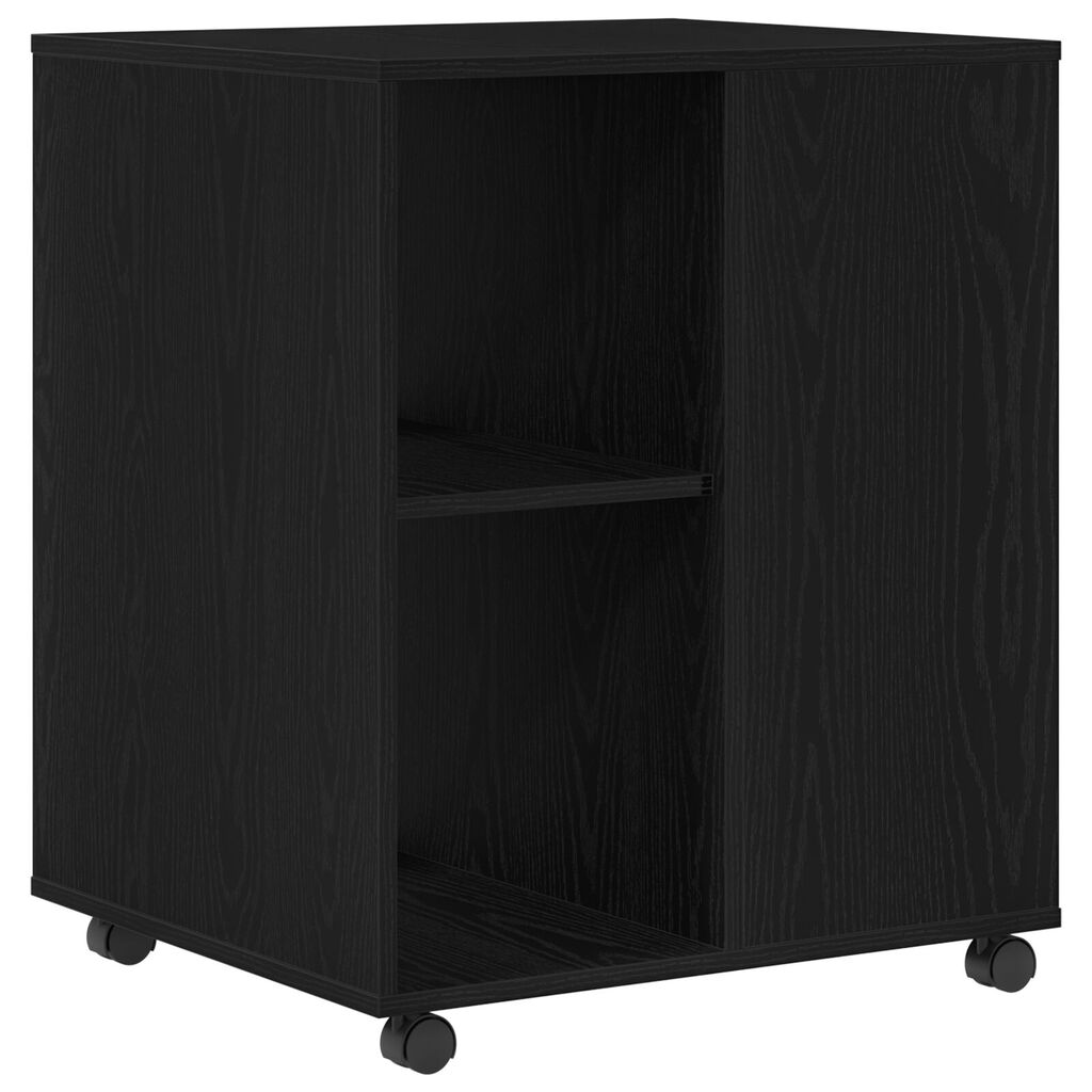 vidaXL Κάβα Αποθήκευσης Μαύρη Βελανιδιά 60x53x72,5 εκ Επεξεργασμένο Ξύλο