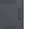vidaXL Κομοδίνο Ανθρακί 36x39x68 εκ. από Χάλυβα