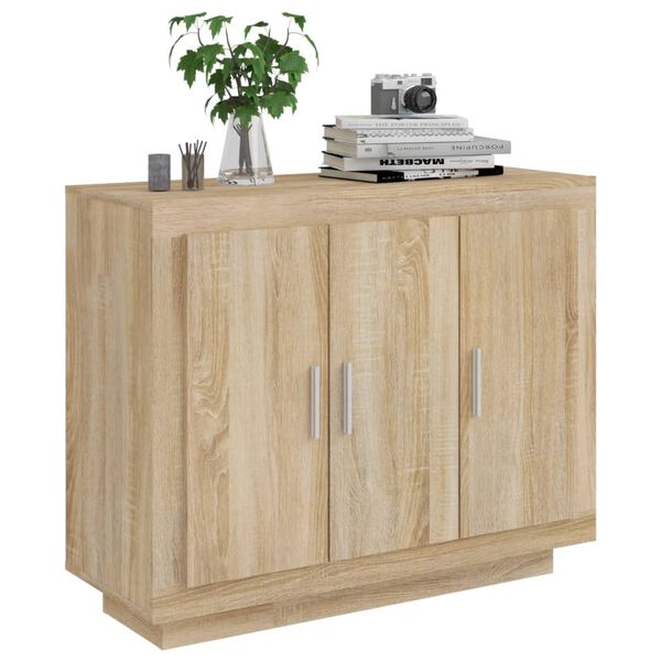 vidaXL Συρταριέρα Sonoma Δρυς 92x35x75 εκ. Επεξεργασμένο Ξύλο