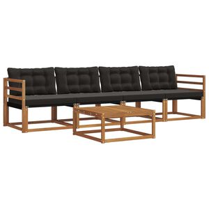 vidaXL &Sigma;&epsilon;&iota;&rho;ά &Kappa;&alpha;&nu;&alpha;&pi;έ &Epsilon;&xi;&omega;&tau;&epsilon;&rho;&iota;&kappa;&omicron;ύ &mu;&epsilon; &mu;&alpha;&xi;&iota;&lambda;ά&rho;&iota; 5 pcs &Phi;&upsilon;&sigma;&iota;&kappa;ό &kappa;&alpha;&iota; &Mu;&alpha;ύ&rho;&omicron;