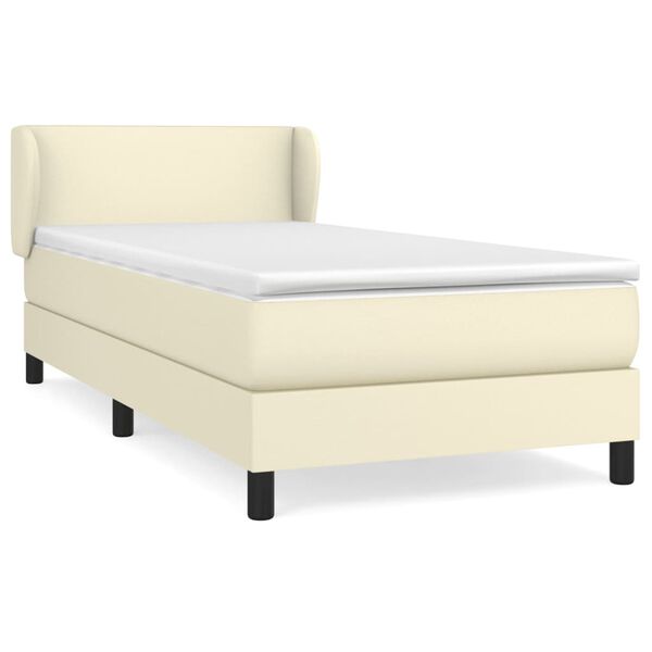vidaXL &Kappa;&rho;&epsilon;&beta;ά&tau;&iota; Boxspring &mu;&epsilon; &Sigma;&tau;&rho;ώ&mu;&alpha; &Kappa;&rho;&epsilon;&mu; 90x200 &epsilon;&kappa;. &alpha;&pi;ό &Sigma;&upsilon;&nu;&theta;&epsilon;&tau;&iota;&kappa;ό &Delta;έ&rho;&mu;&alpha;