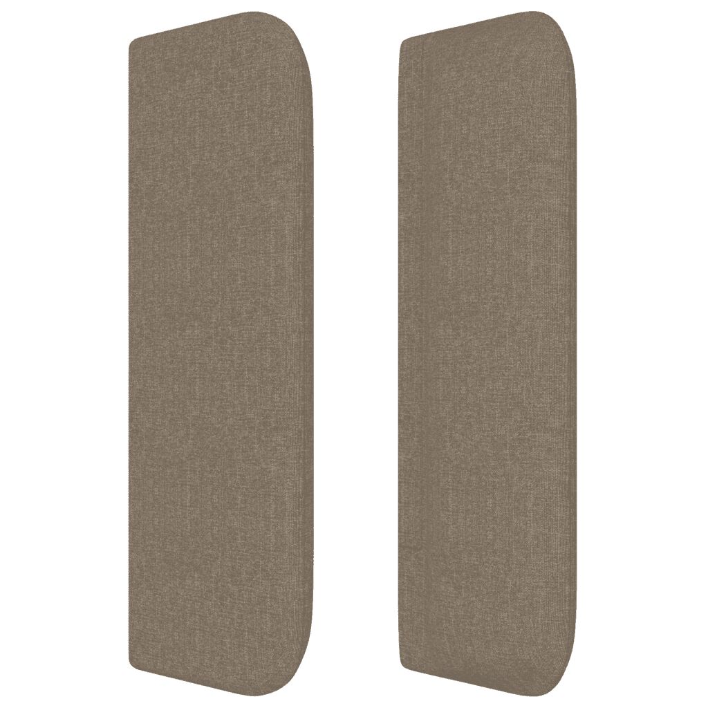 vidaXL Κρεβάτι Boxspring με Στρώμα Taupe 180x200 εκ. Υφασμάτινο