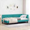 vidaXL Κρεβάτι Γωνίας με κεφαλάρι Τιρκουάζ 90 x 190 cm Βελούδο