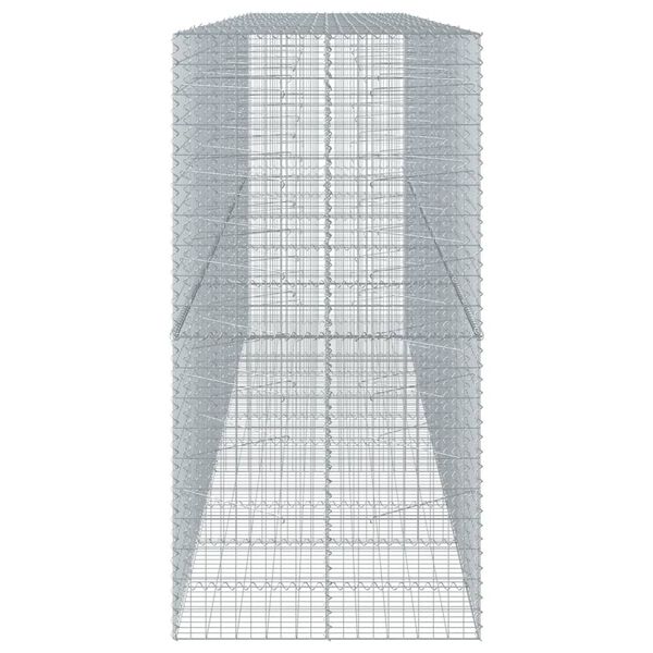 vidaXL Συρματοκιβώτιο με Κάλυμμα 550x100x200εκ από Γαλβανισμένο Χάλυβα