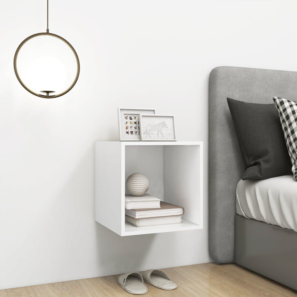 vidaXL Ντουλάπι Τοίχου Λευκό 37 x 37 x 37 εκ. από Επεξ. Ξύλο