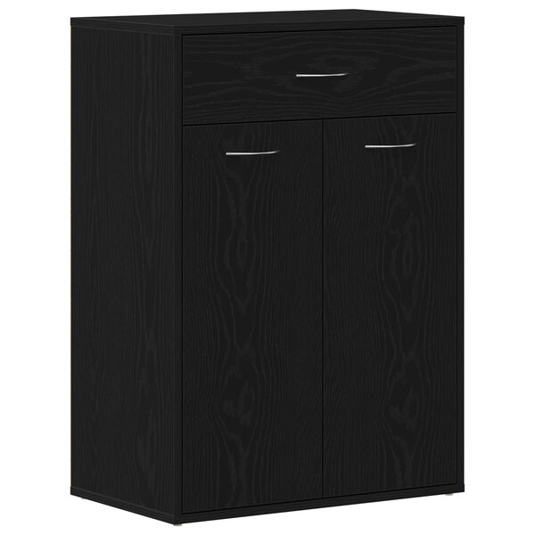 vidaXL Ράφι Παπουτσιών Μαύρη δρυς 60 x 35 x 84 εκ. Επεξεργασμένο ξύλο