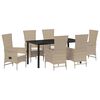 vidaXL &Sigma;έ&tau; &phi;&alpha;&gamma;&eta;&tau;&omicron;ύ &gamma;&iota;&alpha; &kappa;ή&pi;&omicron; &mu;&epsilon; &mu;&alpha;&xi;&iota;&lambda;ά&rho;&iota; 7 pcs &Mu;&pi;&epsilon;&zeta; &sigma;&upsilon;&nu;&theta;&epsilon;&tau;&iota;&kappa;ό &rho;&alpha;&tau;ά&nu;