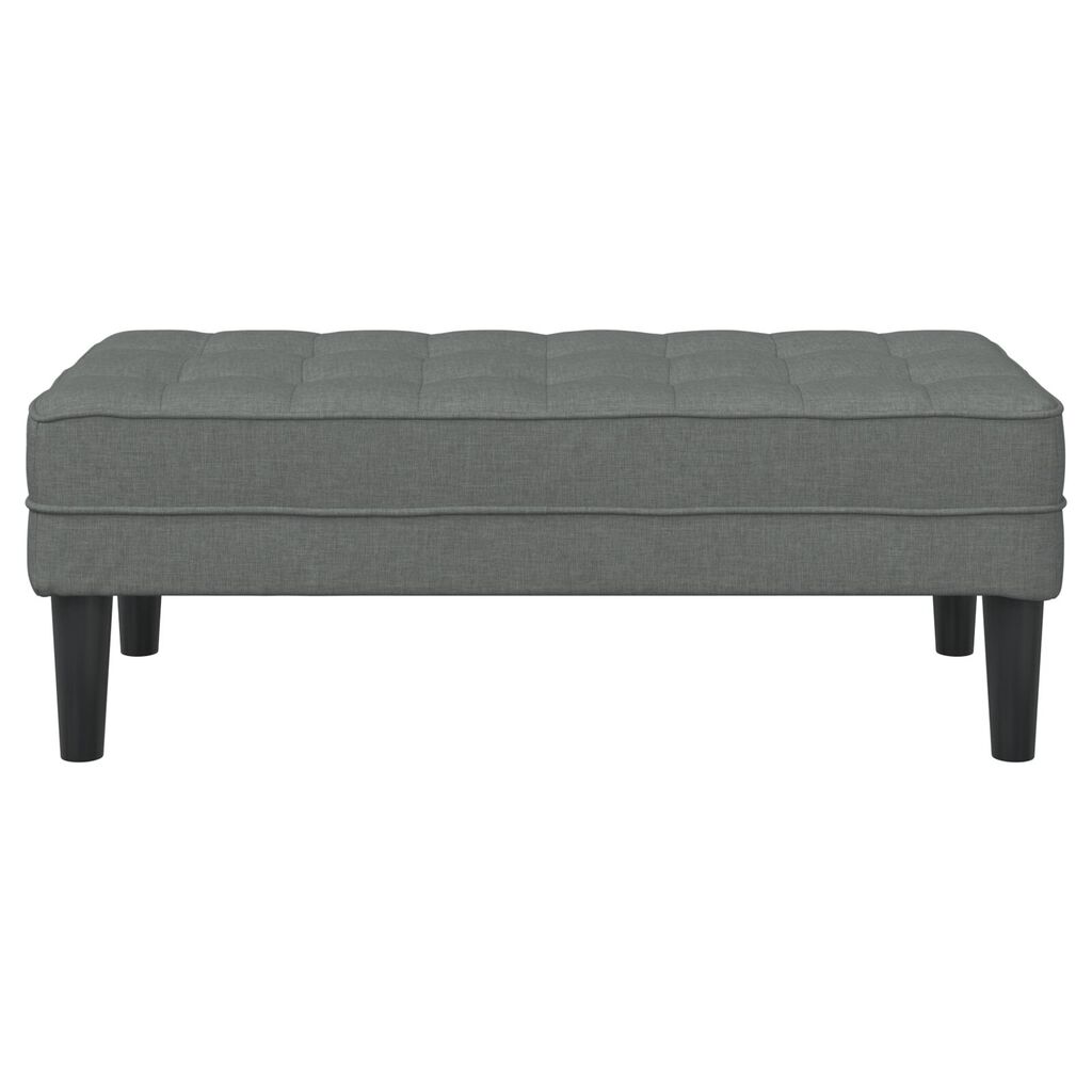 vidaXL Παγκάκι Σκούρο Γκρι 113x57x39 εκ. Υφάσματος