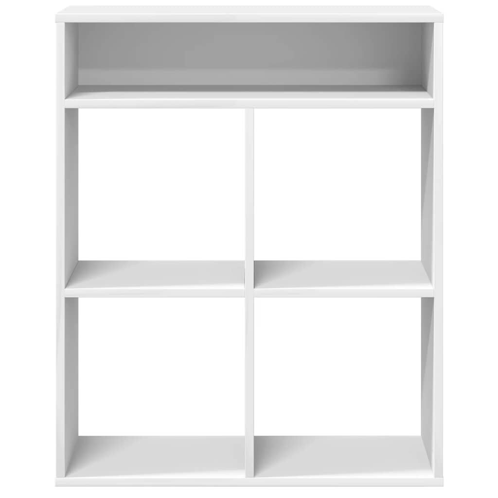 vidaXL Βιβλιοθήκη Λευκή 66x31x80 εκ. από Επεξεργασμένο Ξύλο