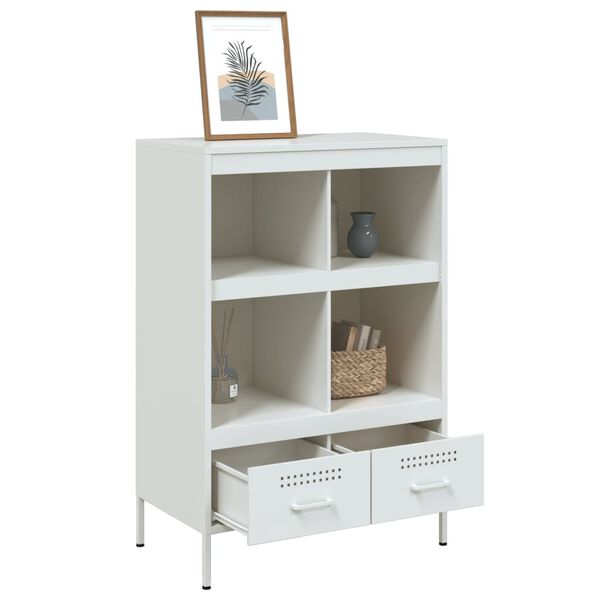 vidaXL Ντουλάπι Λευκό 68x39x101,5 εκ. από Χάλυβα