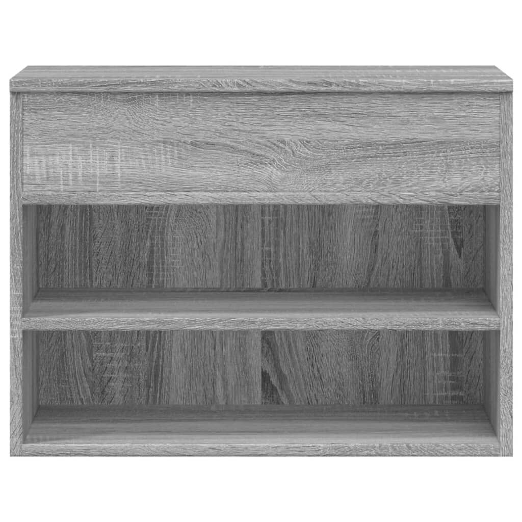 vidaXL Παπουτσοθήκη Γκρι Sonoma 60x30x45 εκ. από Επεξεργασμένο Ξύλο