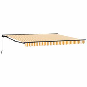 vidaXL Σκηνίτσα Αναδιπλούμενη Κίτρινο και λευκό 400x300 εκ. ύφασμα