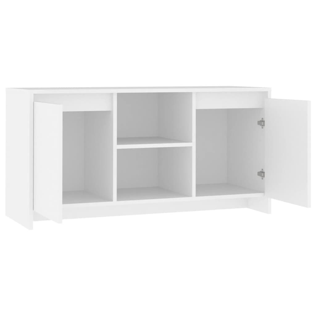 vidaXL Έπιπλο Τηλεόρασης Λευκό 102 x 37,5 x 52,5 εκ. από Επεξ. Ξύλο