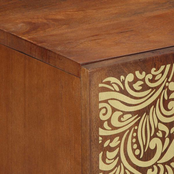 vidaXL Πλαϊνές Ντουλάπες 2 τεμ Χρώμα Μέλι 60x33,5x75 εκ Συμπαγές Ξύλο Μάνγκο