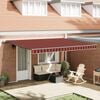 vidaXL Τέντα Συρόμενη Αυτόματη Πορτοκαλί / Καφέ 450 x 350 εκ.